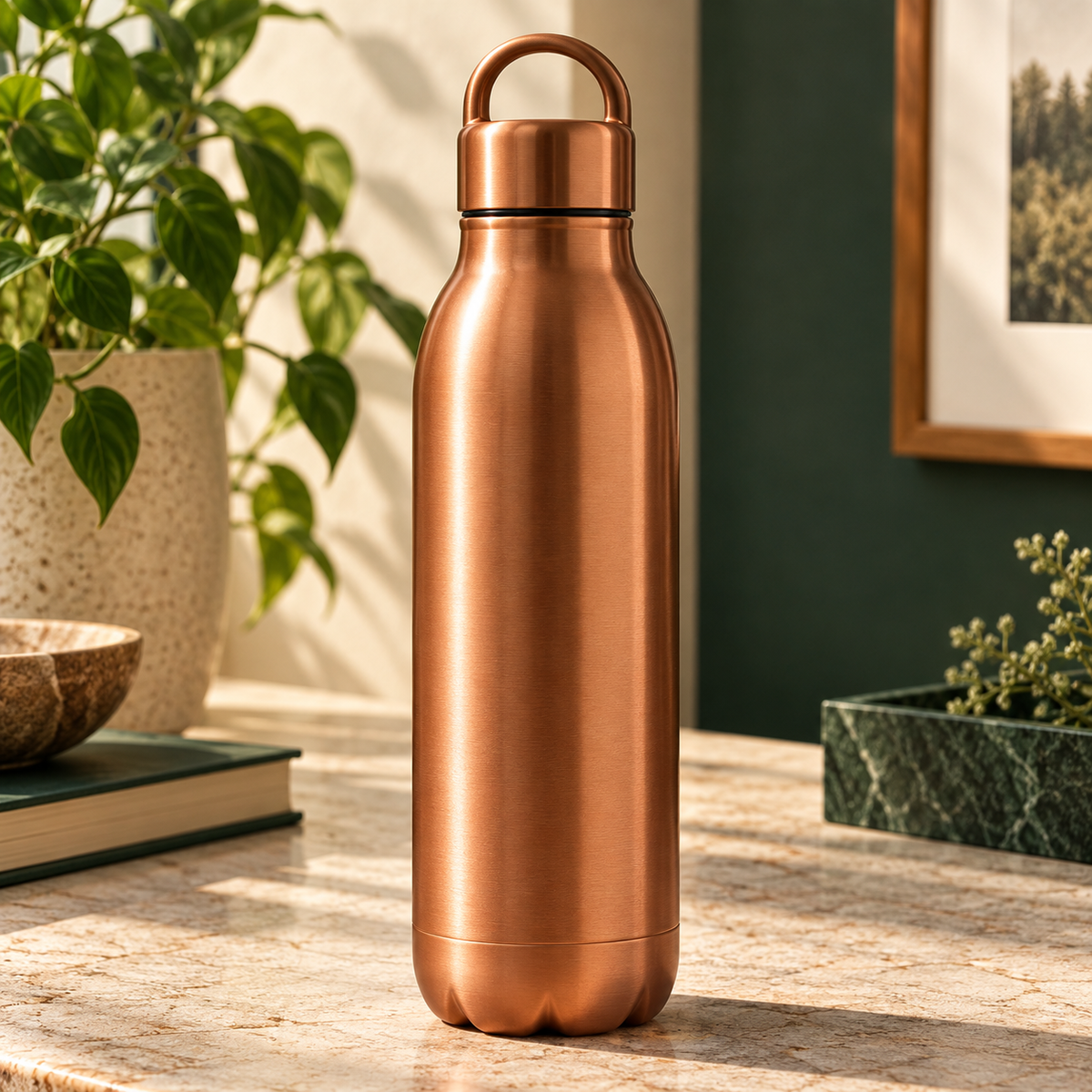 Copper Loop Bottle — original generated design visualization