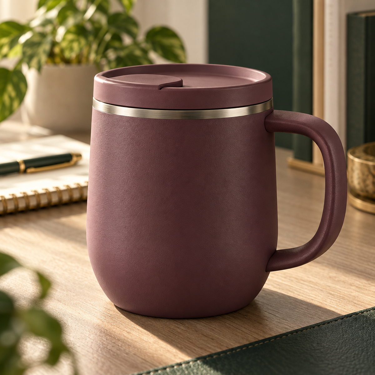 Plum Handled Cup — original generated design visualization